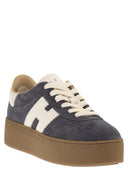 Hogan Cool Suede Trainers With Thick Soles