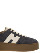 Hogan Cool Suede Trainers With Thick Soles