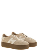 Hogan Cool Suede Trainers With Thick Soles