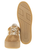 Hogan H698 Cool Leather And Suede Trainers With Thick Soles