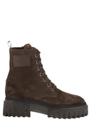 Hogan H700 Suede Combat Boots