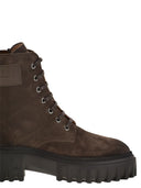 Hogan H700 Suede Combat Boots