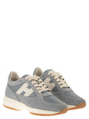 Hogan Interactive Suede And Fabric Trainers