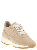 Hogan Interactive Suede And Fabric Trainers