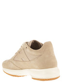 Hogan Interactive Suede And Fabric Trainers