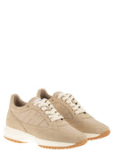 Hogan Interactive Suede And Fabric Trainers