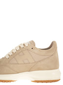 Hogan Interactive Suede And Fabric Trainers