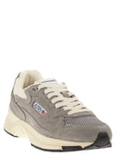 Autry Hyperway Suede And Mesh Trainers