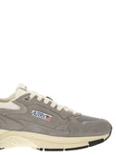 Autry Hyperway Suede And Mesh Trainers
