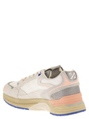 Autry Hyperway Low Mesh/Suede Wht/Peach Pnk