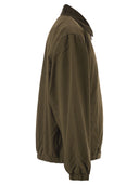 Carhartt Cotton Zip Up Jacket With Corduroy Collar