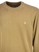 Carhartt Cotton Crew Neck Jumper With Embroidered Logo