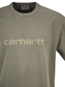 Carhartt Organic Cotton T Shirt With Spray Effect Logo