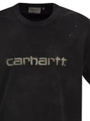 Carhartt Organic Cotton T Shirt With Spray Effect Logo