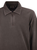 Carhartt Faded Cotton Half Zip Sweatshirt
