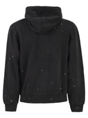 Carhartt Zip Up Hooded Sweatshirt With Paint Effect Print