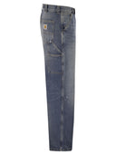 Carhartt Double Knee Relaxed Fit Carpenter Jeans In Washed Denim