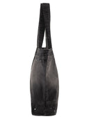 Carhartt Washed Denim Tote Bag With Paint Splatter Detail