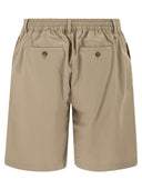 Mc2 Saint Barth Stretch Cotton Chino Shorts With Elasticated Waistband
