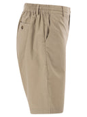 Mc2 Saint Barth Stretch Cotton Chino Shorts With Elasticated Waistband