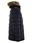 Moncler Clunee Long Down Jacket z kapturem