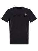 Moncler T Shirt With Flocked Logo