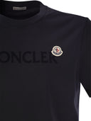 Moncler T Shirt With Flocked Logo