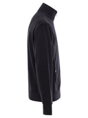 Moncler Sweatshirt med glidelås og tricolor hem