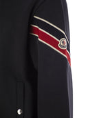 Moncler Sweatshirt med glidelås og tricolor hem