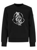 Moncler Crew Neck Felpa con logo frontale