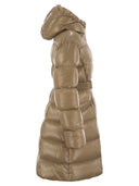 Moncler Bellevue Long Down Jacket z kapturem