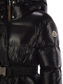 Moncler Bellevue Long Down Jacket With Hood