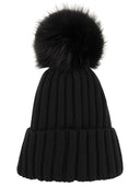 Moncler Wool Cap With Pom Pom