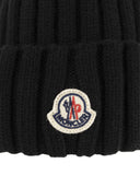Moncler Wool Cap With Pom Pom