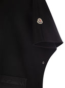 Cape en laine rembourrée Moncler avec capuche