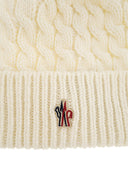 Moncler Grenoble Wool Cap With Pom Pom