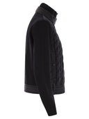 Moncler Grenoble Padded Wool Cardigan With Zip