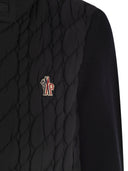 Moncler Grenoble Padded Wool Cardigan With Zip