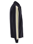 Autry Knitted Jacket With Buttons And Side Stripes