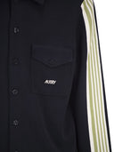 Autry Knitted Jacket With Buttons And Side Stripes