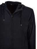 Herno Stretch Techno Nylon Bomber Jacket