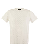 Fabiana Filippi Jersey T -Shirt mit überall Stickerei