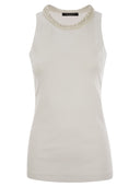 Fabiana Filippi Ribbed Jersey Tank Top