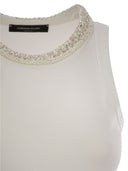 Fabiana Filippi Ribbed Jersey Tank Top
