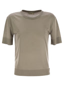 Herno Lyocell And Cotton T Shirt