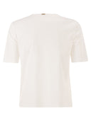 Herno Cotton T Shirt With Logo Buttons On The Sides