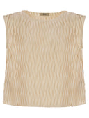 Herno Sleeveless Top With Wavy Pattern