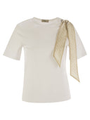 Herno T Shirt With Shoulder Scarf