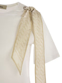 Herno T Shirt With Shoulder Scarf
