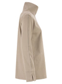 Herno High Neck Jumper In Viscose Blend